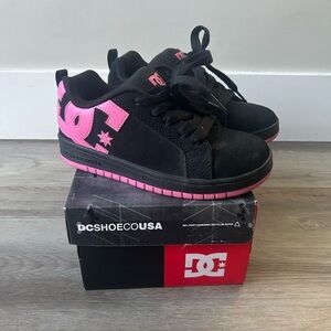 DC Kids' Sneakers in Black and Pink